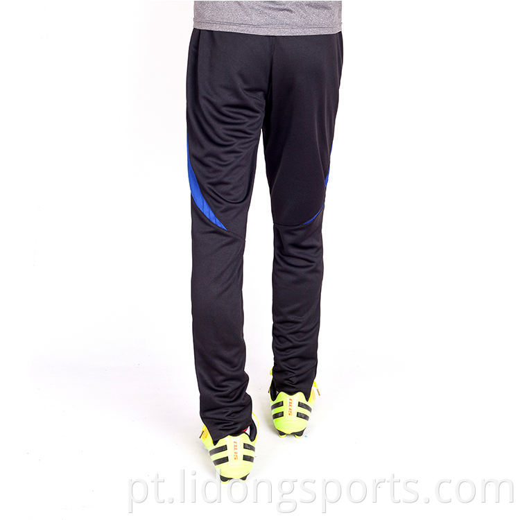 Ordens de atacado de alta qualidade Tracksuit Bottoms Calça de treinamento de futebol elástico de poliéster